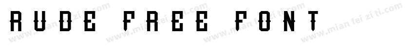 Rude Free Font字体转换